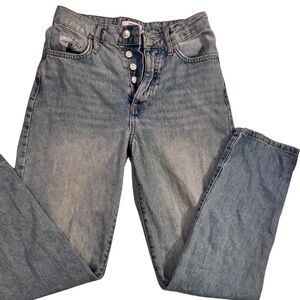 Forever 21 Light Blue Straight Jeans